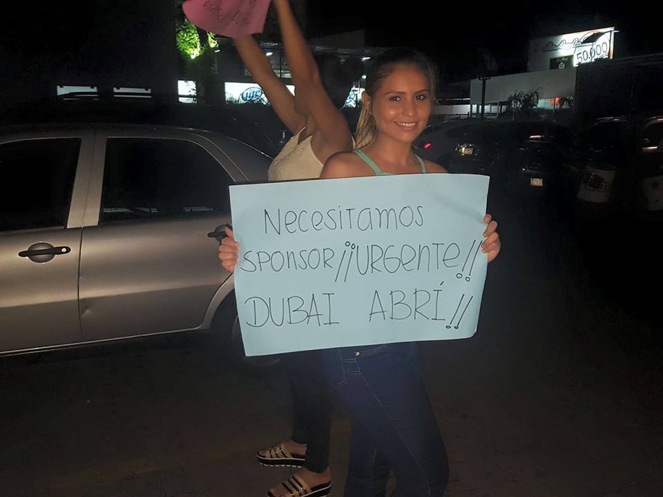 Modelos se manifestaron pidiendo reabrir Dubai Disco y poder seguir facturando.